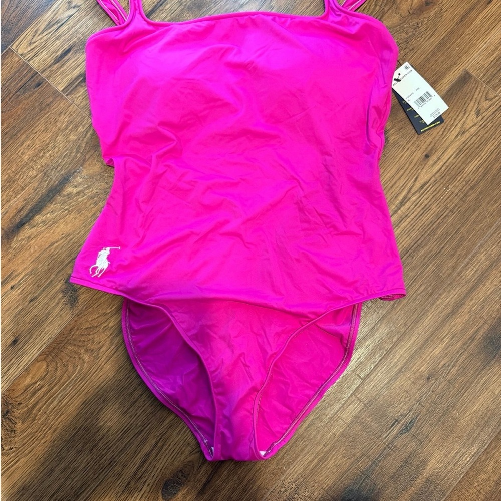 Polo Ralph Lauren Women’s Pink One Piece Swimsuit XL New with Tags!!